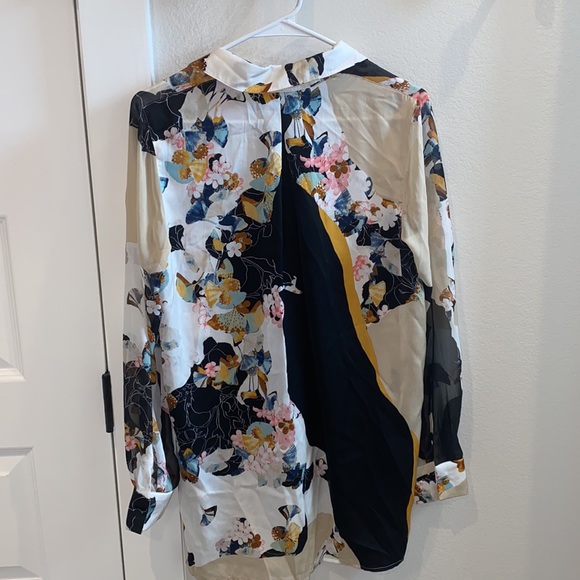 EUC Floral Button Down Formal Shirt by Phillip Jim Women’s Size S Small - Picture 9 of 9